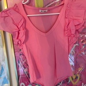 Day + Moon pink body suit